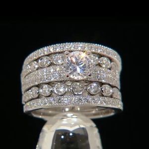 .925 Sparkly Ring Set